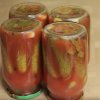 Як замаринувати огірки в томатному соусі на зиму без стерилізації