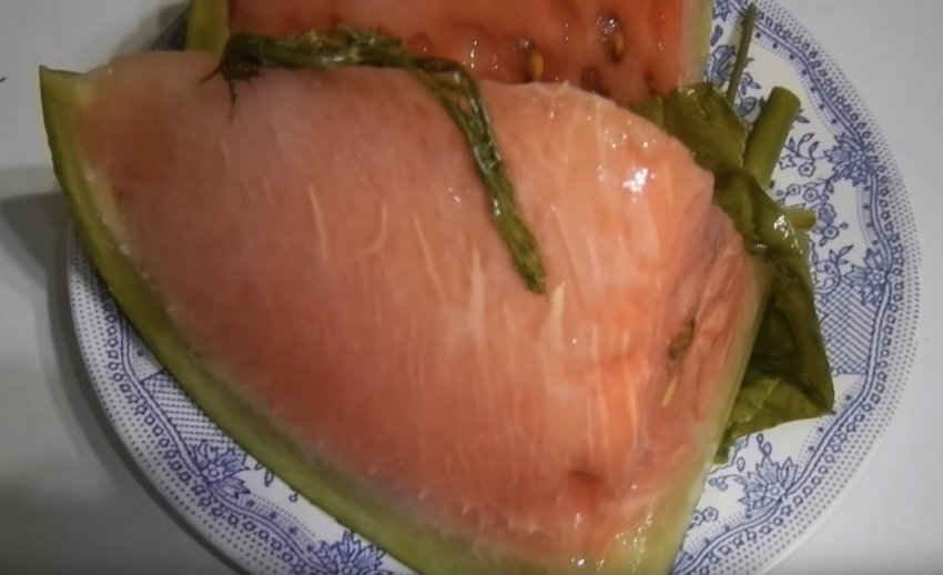 Соленый арбуз – кулинарный рецепт