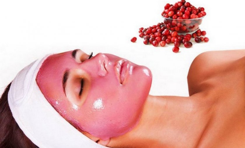 Маска с клюквой для лица Маска с клюквой для лица