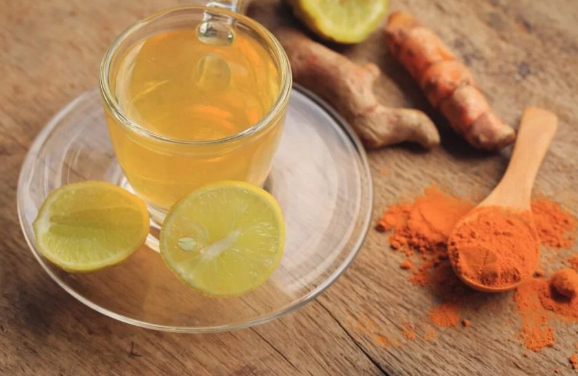 Чай из куркумы, имбиря, лимона и мёда Чай из куркумы, имбиря, лимона и мёда