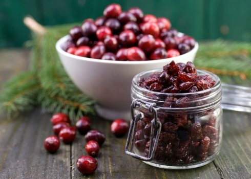 Користь і шкода в'яленої і сушеної журавлини