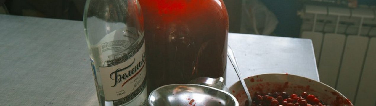 Журавлинна настоянка на спирту