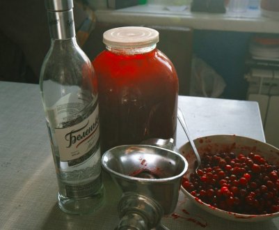 Журавлинна настоянка на спирту