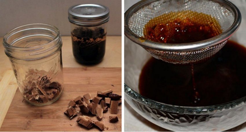 Приготування відвару з кори калини