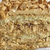 Торт бисквитный «Ореховый бум» с грецкими орехами и вареной сгущёнкой 
