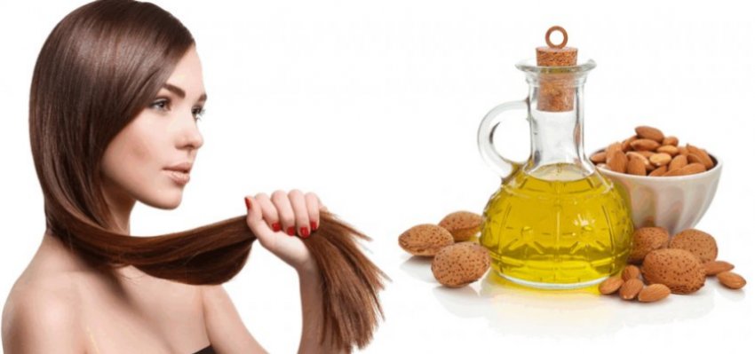 Мигдальне масло для сухих кінчиків волосся