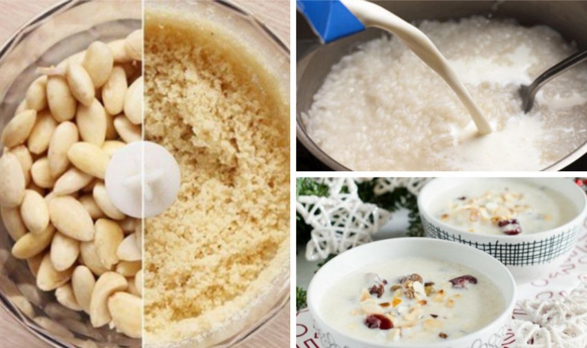 Приготування солодкого мигдалевого супу