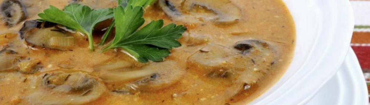 Смачний рецепт супу з печериць