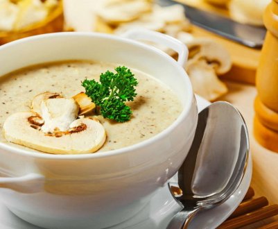 Як приготувати вершковий суп-пюре з печериць