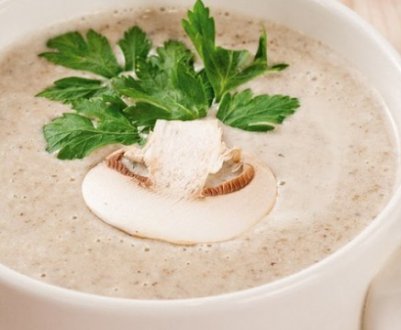 Смачний рецепт грибного супу з печериць із вершками