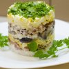 Салат с грибами и фасолью: маринованные, жареные, консервированные грибы, красная фасоль || Салат с маринованными грибами и фасолью
