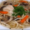 Рецепт куриного супа с грибами и вермишелью