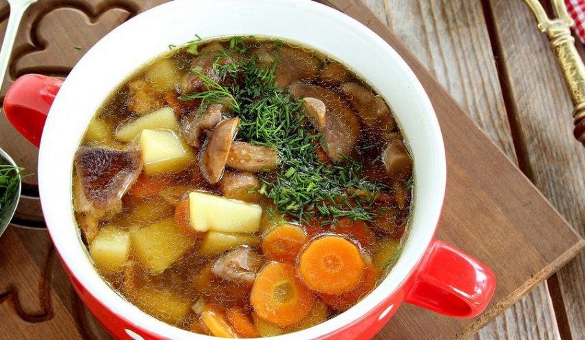 Суп із білих грибів