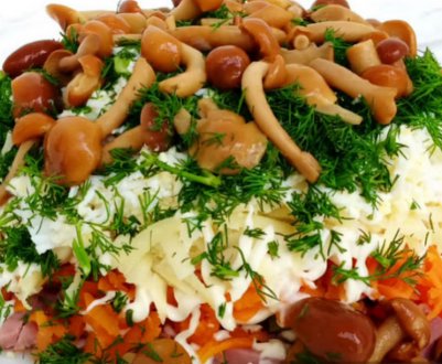 Рецепти смачних салатів з опеньками