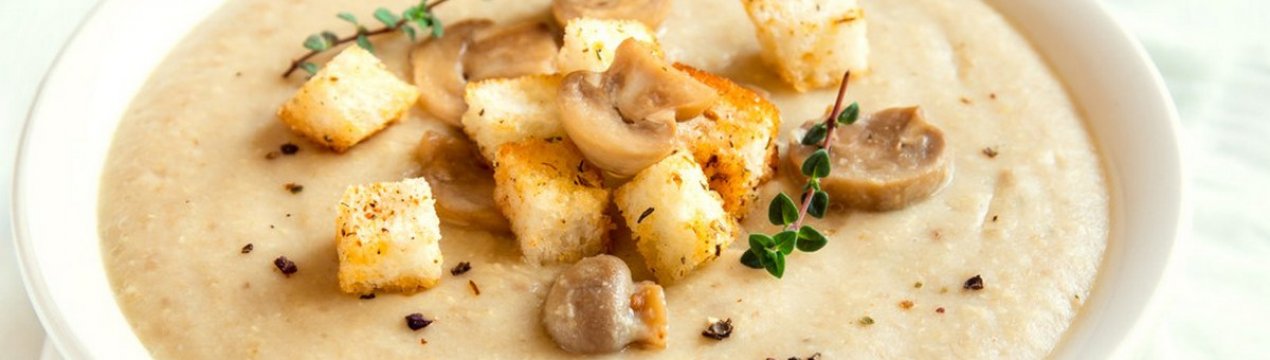 Смачний рецепт супу-пюре з печериць з картоплею