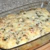 Картофельная запеканка пюре с грибами в духовке