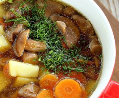 Смачний рецепт супу з грибами в мультиварці