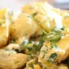 Картофель с грибами в сметане в мультиварке рецепт с фото