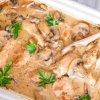 Филе курицы с шампиньонами в сметанном соусе
