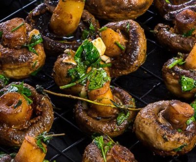 Як приготувати печериці на грилі або в духовці, як замаринувати і скільки смажити