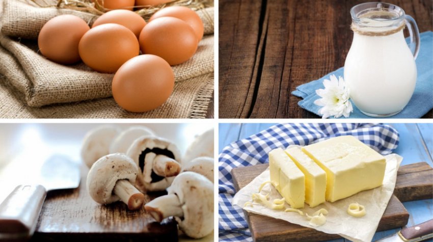 Інгредієнти для омлету