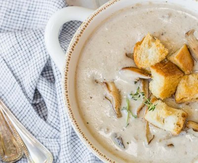 Рецепт смачного супу-пюре з гливи