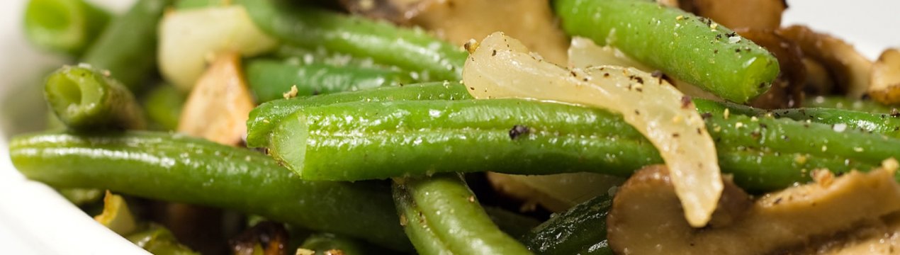 Рецепти смачної стручкової квасолі з печерицями