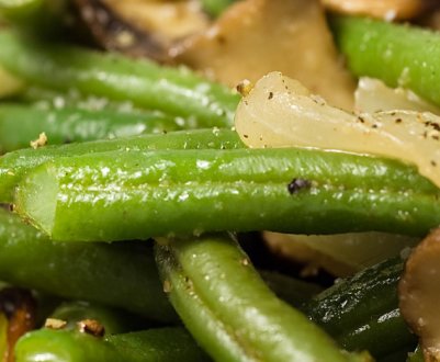 Рецепти смачної стручкової квасолі з печерицями