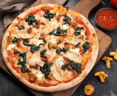 Рецепт приготування смачної піци з лисичками