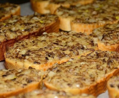 Рецепти бутербродів із печерицями