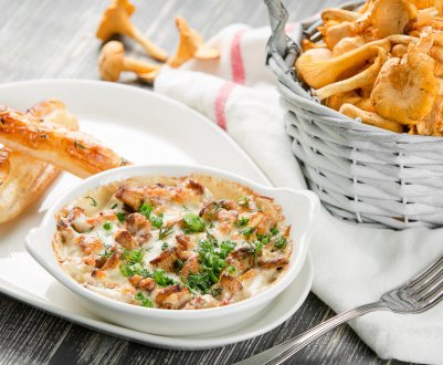 Рецепти приготування лисичок із вершками