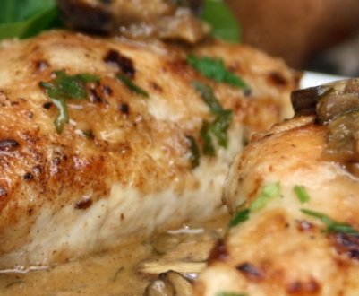 Рецепти приготування курячої грудки з грибами