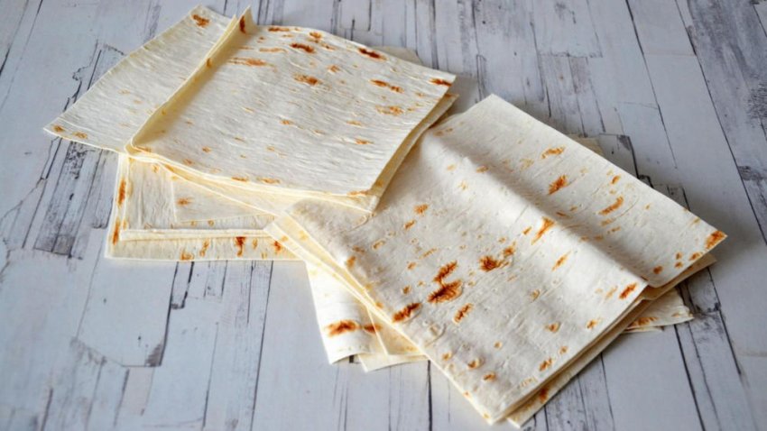 Листки лаваша