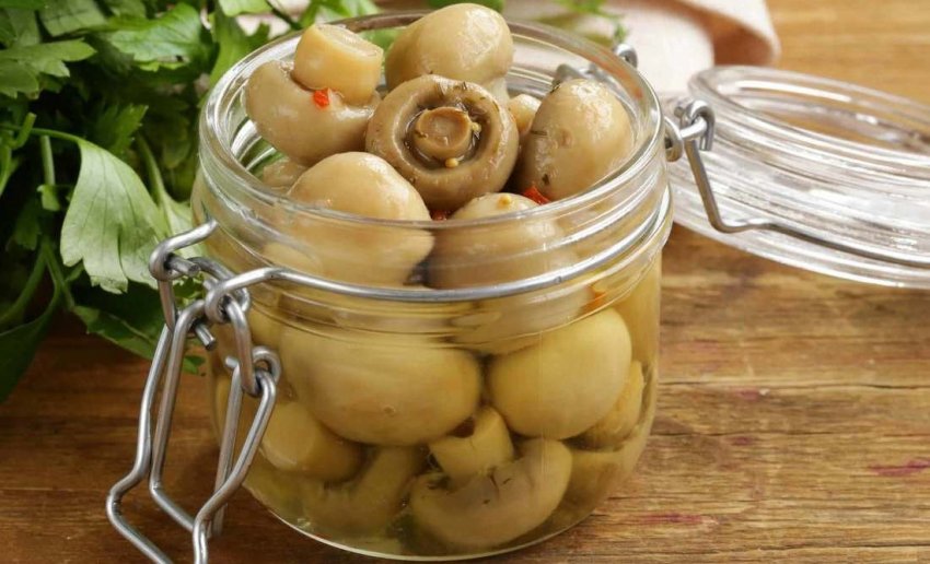 Мариновані печериці Мариновані печериці