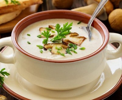 Як готувати в мультиварці крем-суп із печериць