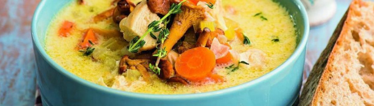 Смачний рецепт курячого супу з грибами та картоплею