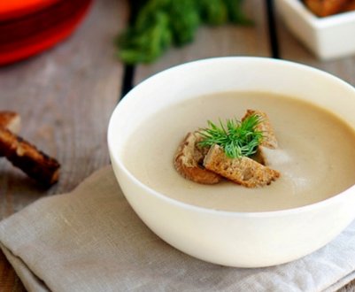 Як приготувати суп-пюре із сушених білих грибів