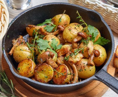 Рецепт смачних смажених опеньків із картоплею