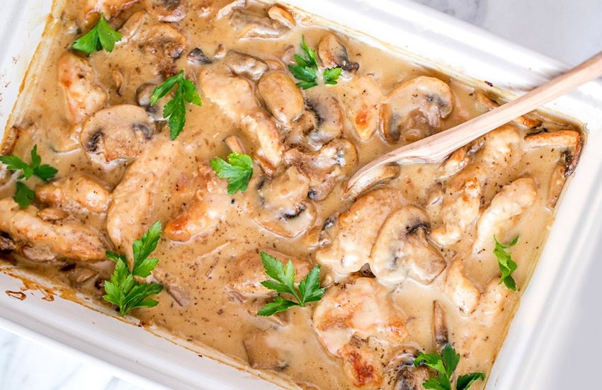 Куряча грудка з грибами Куряча грудка з грибами