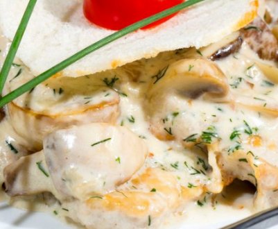 Рецепт приготування смачних печериць у вершках