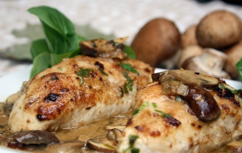 Куряче філе з грибами Куряче філе з грибами