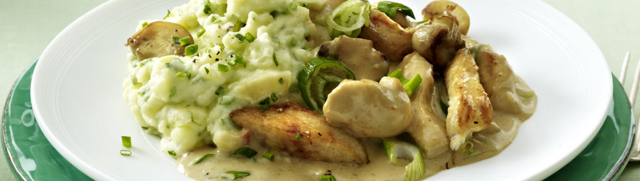 Як приготувати фрикасе з курячої грудки з грибами