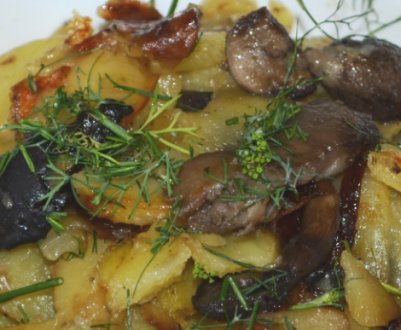 Рецепт приготування смажених підберезовиків із картоплею