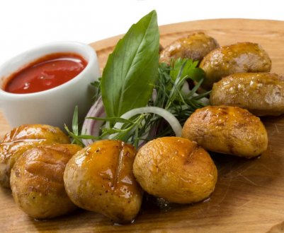 Рецепти печериць на мангалі