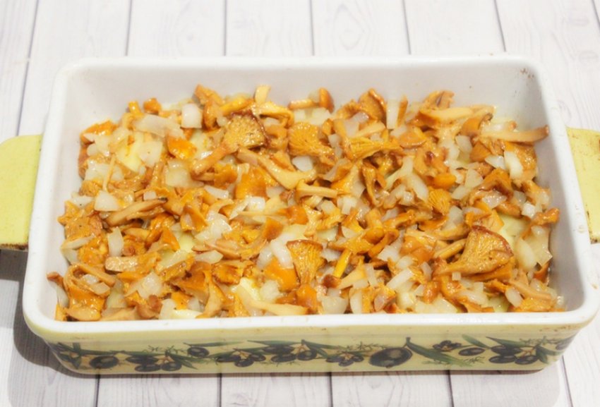 Лисички з картоплею і цибулею Лисички з картоплею і цибулею