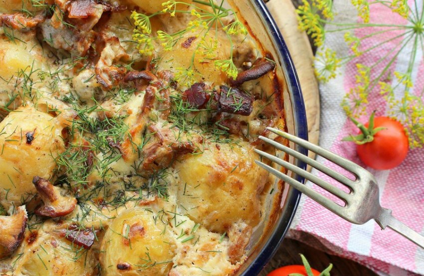 Лисички в духовці Лисички в духовці