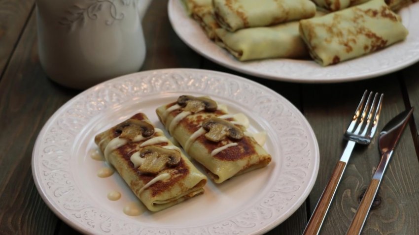 Рецепт блины с шампиньонами. . Рецепт блины с шампиньонами фото. Рецепт блины с шампиньонами-. картинка Рецепт блины с шампиньонами. картинка . Это, пожалуй, самая универсальная начинка для блинчиков! Они идеально сочетаются с любыми грибами: с жареными, консервированными, солеными, сушеными, замороженными.