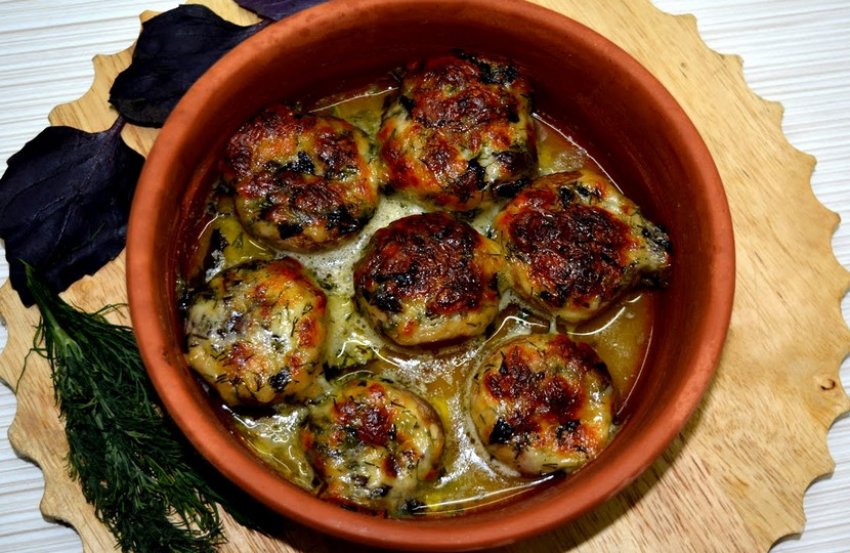 Печериці в кеці