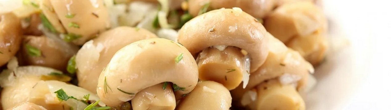 Рецепти страв із маринованих печериць