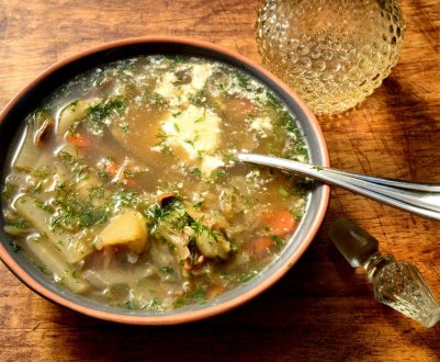 Як готувати щі з печерицями та свіжою капустою